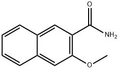 3-甲氧基-2-萘甲酰胺 结构式