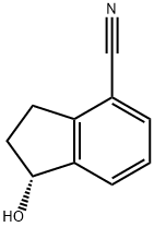 (1R)-1-HYDROXY-2,3-DIHYDRO-1H-INDENE-4-CARBONITRILE 结构式
