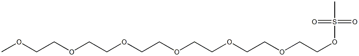 2,5,8,11,14,17-六氧杂-19-十九烷基甲磺酸酯 结构式