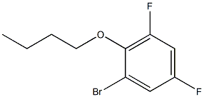 1-溴-2-丁氧基-3,5-二氟苯 结构式