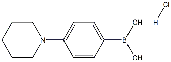(4-(哌啶-1-基)苯基)硼酸盐酸盐 结构式