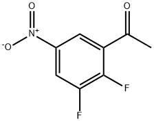 1-(2,3-二氟-5-硝基苯基)乙-1-酮 结构式