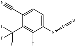 3-氟-4-异硫氰基-2-三氟甲基苄腈(3B) 结构式