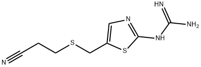 1-(5-(((2-氨基乙基)硫基)甲基)噻唑-2-基)胍 结构式