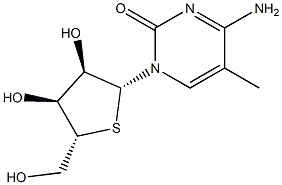 5-Methyl-4'-thiocytidine 结构式