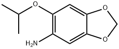 6-异丙氧基苯并[D][1,3]二氧戊环-5-胺 结构式