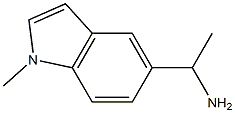 1-(1-甲基-1H-吲哚-5-基)乙胺 结构式