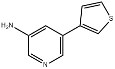 5-(噻吩-3-基)吡啶-3-胺 结构式