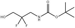 (2,2-二氟-3-羟基丙基)氨基甲酸叔丁酯 结构式