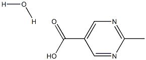 2-methyl-5-pyrimidinecarboxylic acid hydrate 结构式