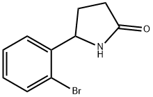 5-(2-溴苯基)吡咯烷-2-酮 结构式