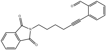 2-[6-(1,3-dioxo-2,3-dihydro-1H-isoindol-2-yl)hex-1-yn-1-yl]benzaldehyde 结构式