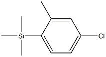 (4-chloro-2-methylphenyl)-trimethylsilane 结构式