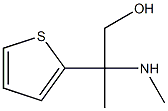 2-Methylamino-2-thiophen-2-yl-propan-1-ol 结构式