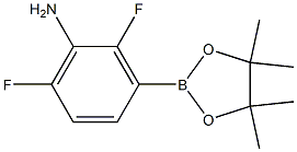 3-氨基-2,4-二氟苯硼酸频哪醇酯 结构式
