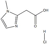 1-METHYL-1H-IMIDAZOLE-2-ACETIC ACID HYDROCHLORIDE 结构式