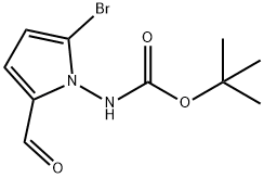 TERT-BUTYL (2-BROMO-5-FORMYL-1H-PYRROL-1-YL)CARBAMATE 结构式