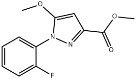 1-(2-fluorophenyl)-5-methoxy-1H-pyrazole-3-carboxylic acid methyl ester 结构式
