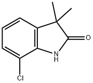 7-氯-3,3-二甲基吲哚炔-2-酮 结构式