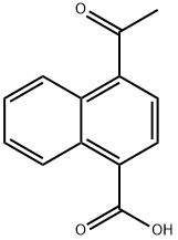 4-乙酰基萘甲酸 结构式