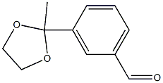 Benzaldehyde, 3-(2-methyl-1,3-dioxolan-2-yl)- 结构式