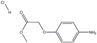 (4-氨基苯氧基)乙酸甲酯盐酸盐 结构式