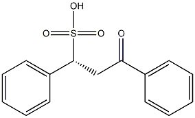 3-oxo-R(-)-1,3-diphenylpropane-1-sulfonic acid 结构式