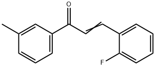 (2E)-3-(2-fluorophenyl)-1-(3-methylphenyl)prop-2-en-1-one 结构式