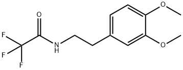 N-[2-(3,4-二甲氧基苯基)乙基]-2,2,2-三氟乙酰胺 结构式