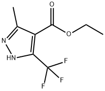 5-Methyl-3-trifluoromethyl-1H-pyrazole-4-carboxylic acid ethyl ester 结构式