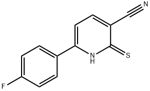 6-(4-Fluoro-phenyl)-2-thioxo-1,2-dihydro-pyridine-3-carbonitrile 结构式