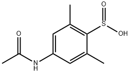 4-乙酰氨基-2,6-二甲基苯亚磺酸 结构式