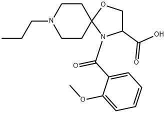 4-(2-methoxybenzoyl)-8-propyl-1-oxa-4,8-diazaspiro[4.5]decane-3-carboxylic acid 结构式