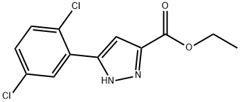 ethyl 5-(2,5-dichlorophenyl)-1H-pyrazole-3-carboxylate 结构式