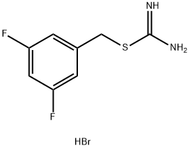 {[(3,5-difluorophenyl)methyl]sulfanyl}methanimidamide hydrobromide 结构式