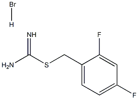 {[(2,4-difluorophenyl)methyl]sulfanyl}methanimidamide hydrobromide 结构式