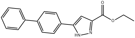 ethyl 5-{[1,1-biphenyl]-4-yl}-1H-pyrazole-3-carboxylate 结构式