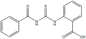 2-(benzoylthiocarbamoylamino)benzoic acid 结构式