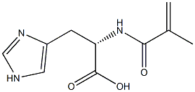 L-Histidine, N-(2-methyl-1-oxo-2-propenyl)- 结构式