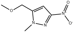 5-(甲氧基甲基)-1-甲基-3-硝基-1H-吡唑 结构式