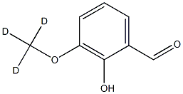 2-hydroxy-3-(trideuteriomethoxy)benzaldehyde 结构式