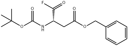 (S)-Benzyl 3-((tert-butoxycarbonyl)amino)-4-fluoro-4-oxobutanoate 结构式