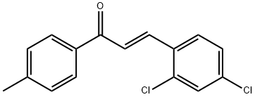 (2E)-3-(2,4-dichlorophenyl)-1-(4-methylphenyl)prop-2-en-1-one 结构式