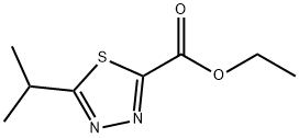 5-异丙基-1,3,4-噻二唑-2-羧酸乙酯 结构式