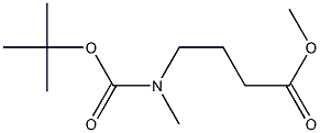 TERT-BUTYL 3-(METHOXYCARBONYL) PROPYLMETHYLCARBAMATE 结构式