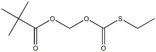 Propanoic acid, 2,2-dimethyl-, [[(ethylthio)carbonyl]oxy]methyl ester 结构式