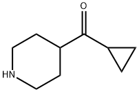 CYCLOPROPYL(PIPERIDIN-4-YL)METHANONE 结构式