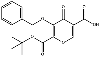 5-(BENZYLOXY)-6-(TERT-BUTOXYCARBONYL)-4-OXO-4H-PYRAN-3-CARBOXYLIC ACID 结构式