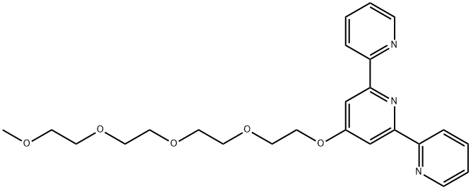 6-(pyridin-2-yl)-4-(2,5,8,11-tetraoxatridecan-13-yloxy)-2,2-bipyridine 结构式