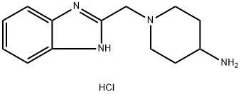 1-(1H-1,3-苯并二唑-2-基甲基)哌啶-4-胺三盐酸盐 结构式